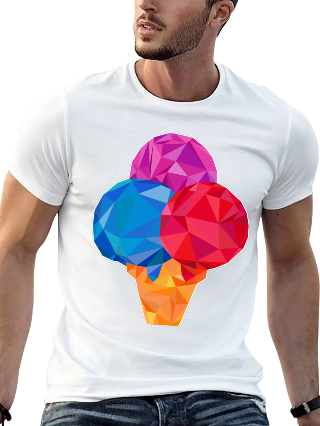 Geometric Ice Cream T-Shirt