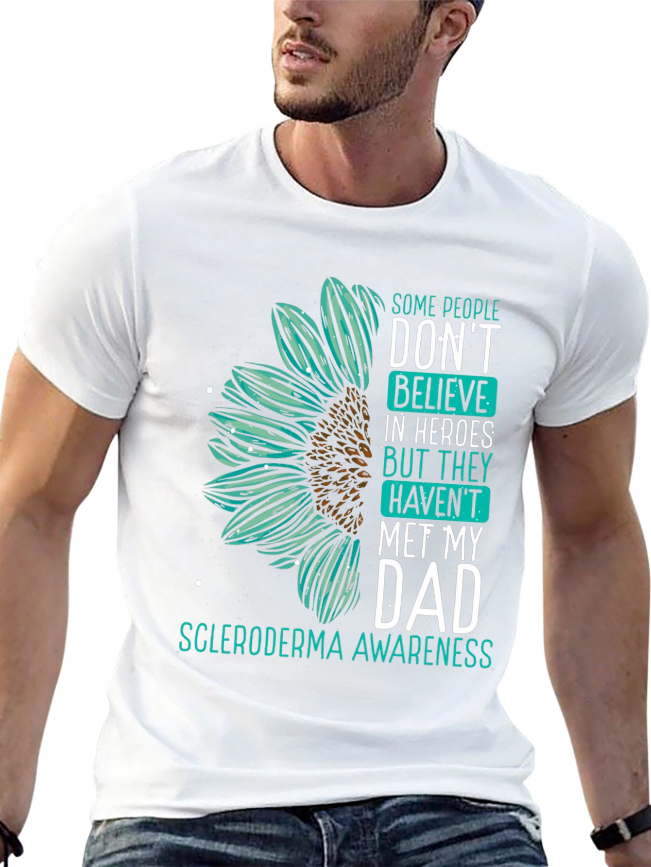 Scleroderma Awareness Sunflower T-Shirt