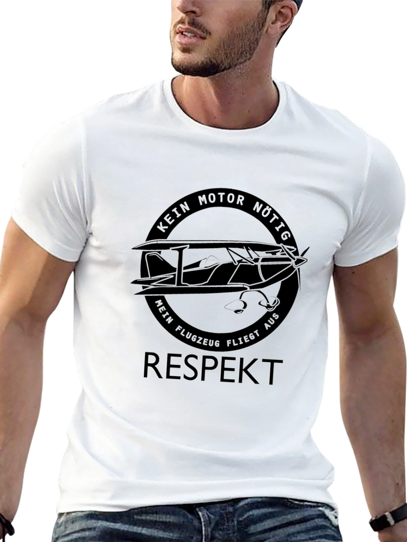 Respect Plane T-Shirt - No Motor Needed!