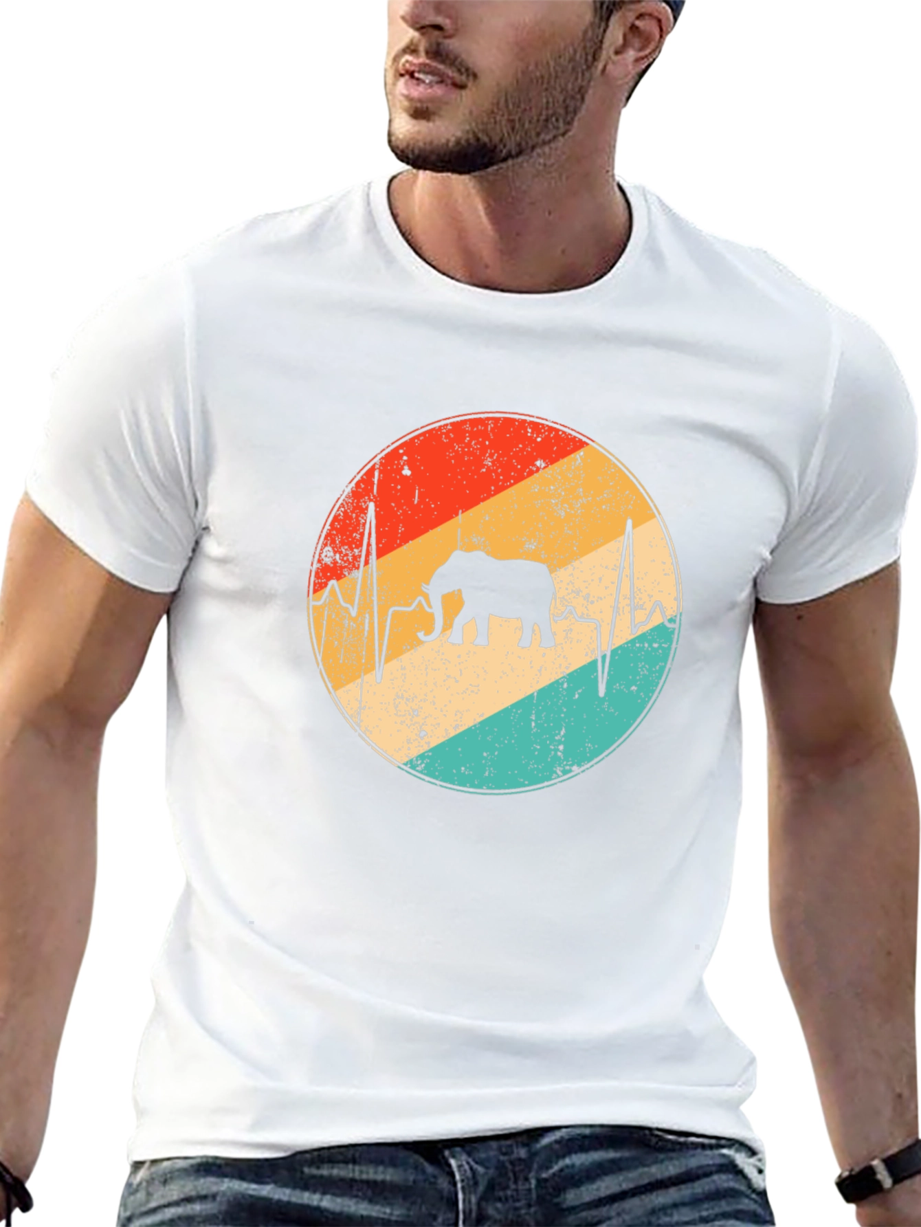 Elephant Heartbeat Graphic T-Shirt