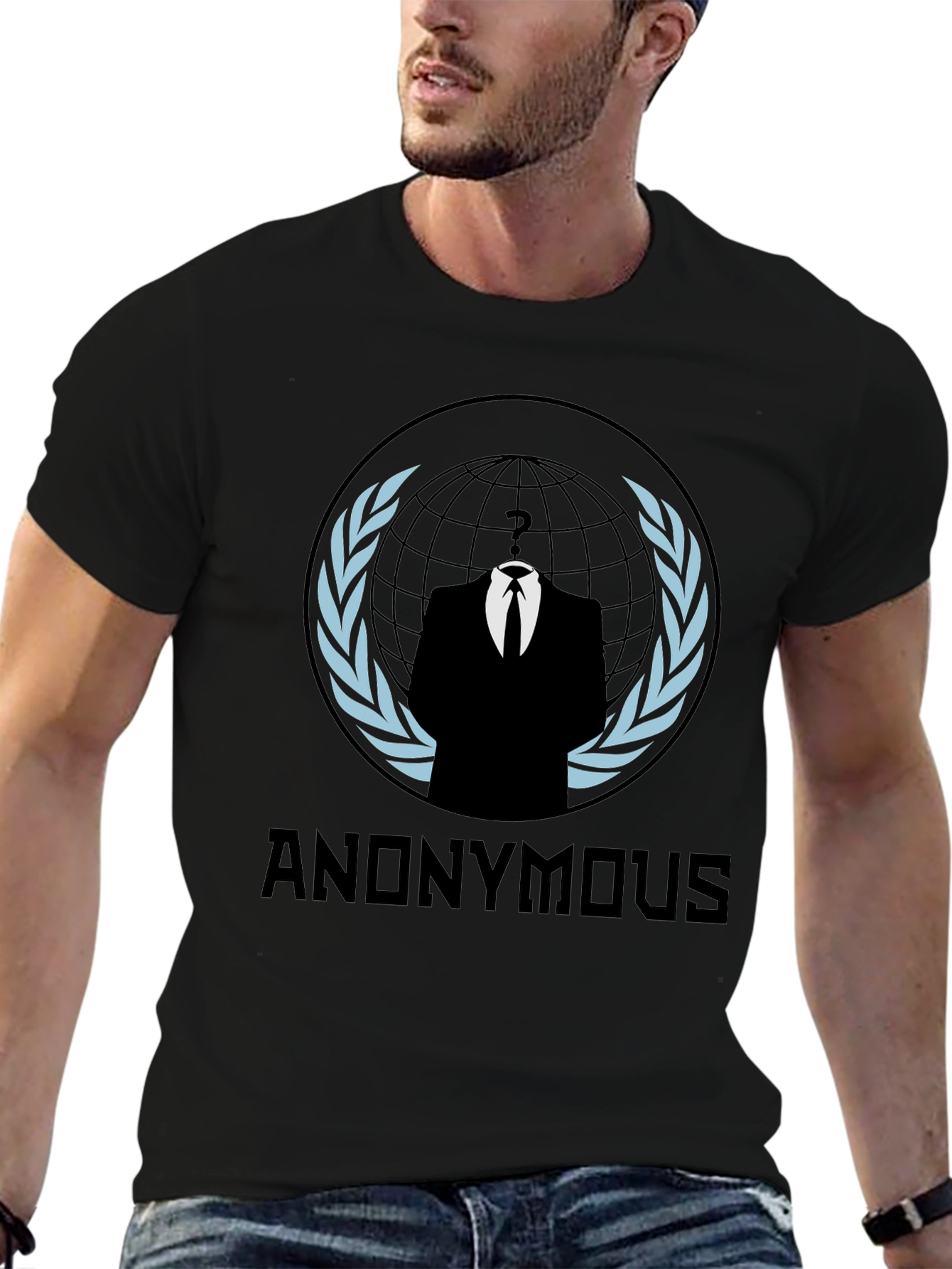 Anonymous Emblem Black T-Shirt