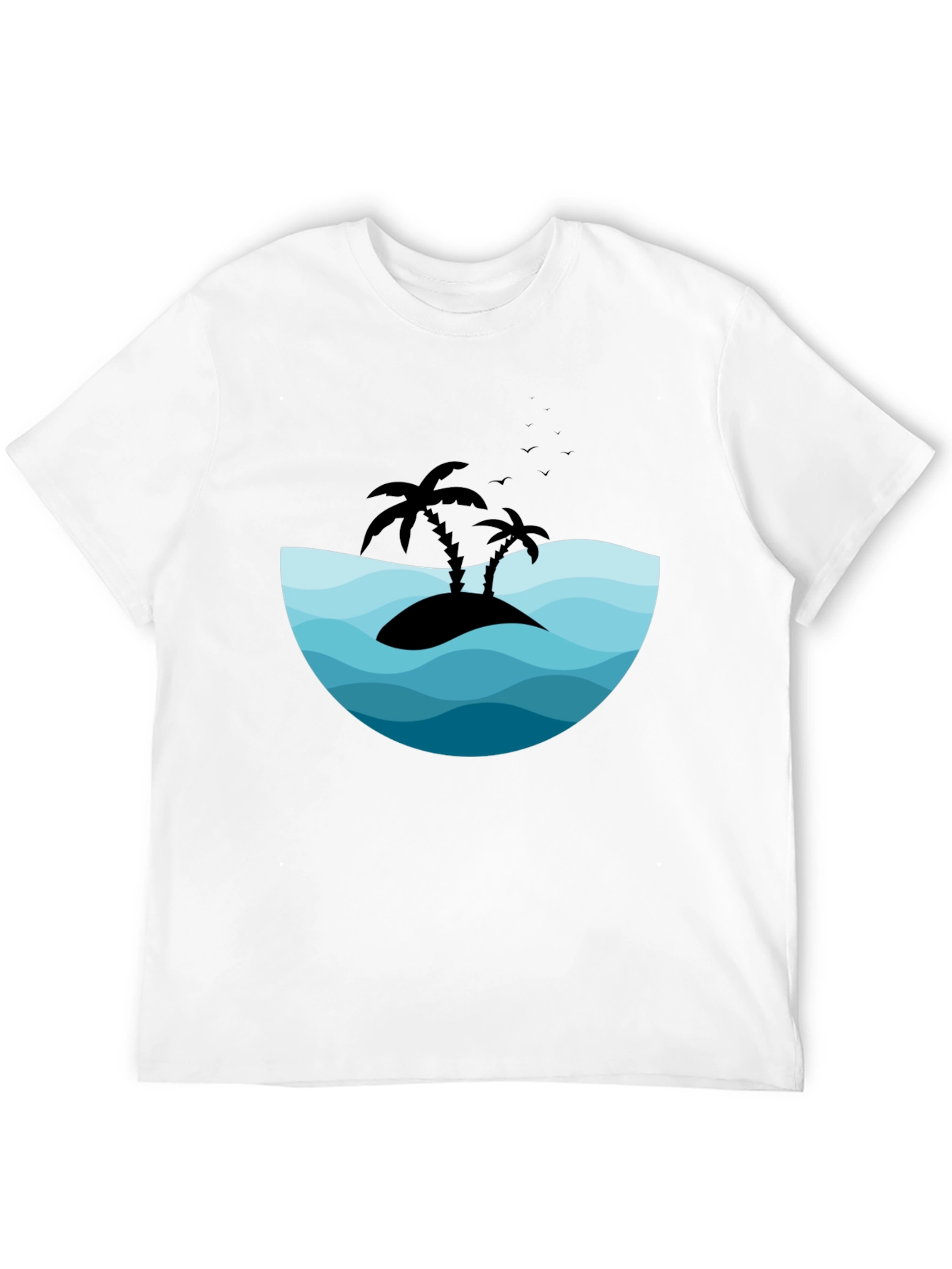 Island Vibes Black Graphic Tee