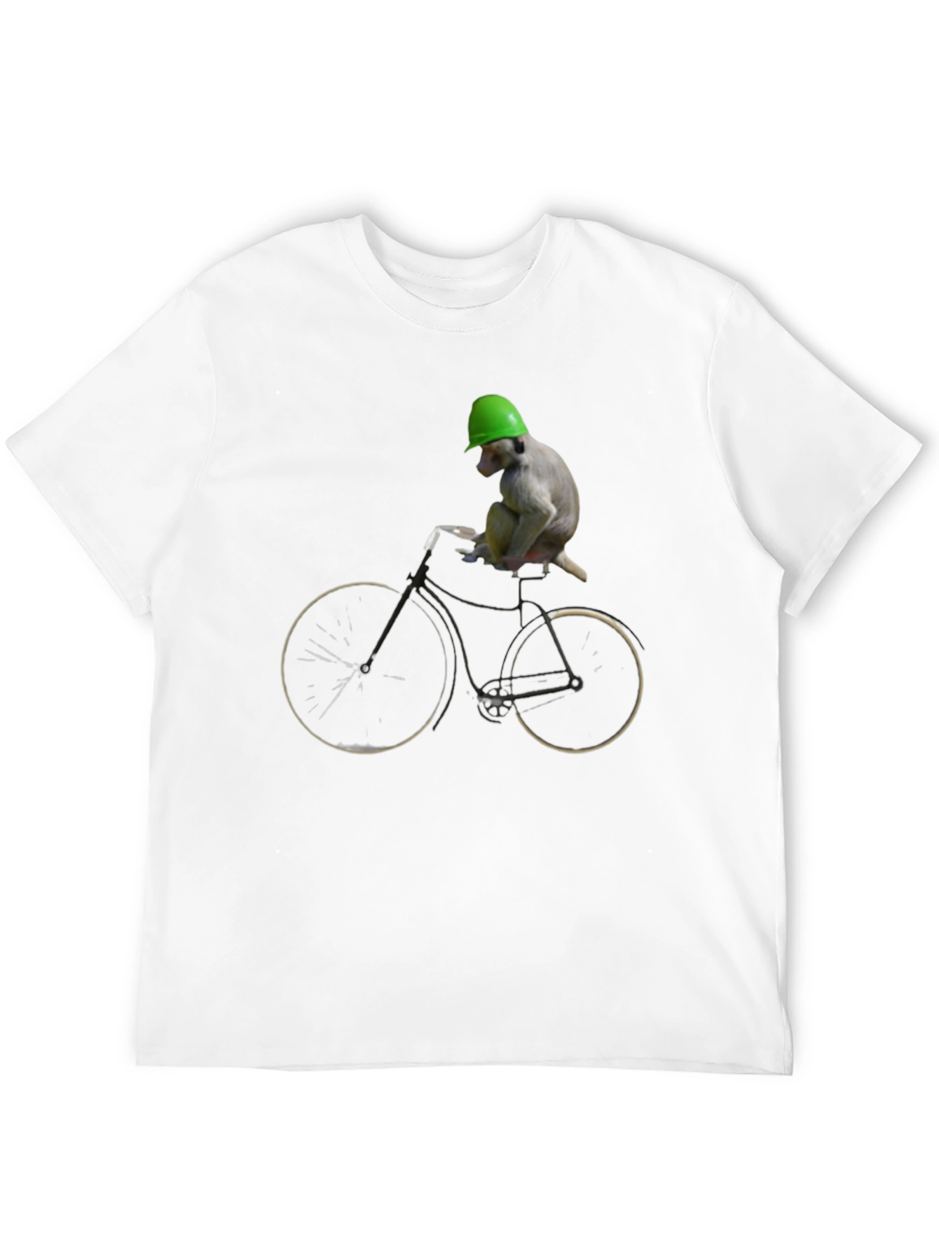 Monkey Riding Bike Graphic Tee