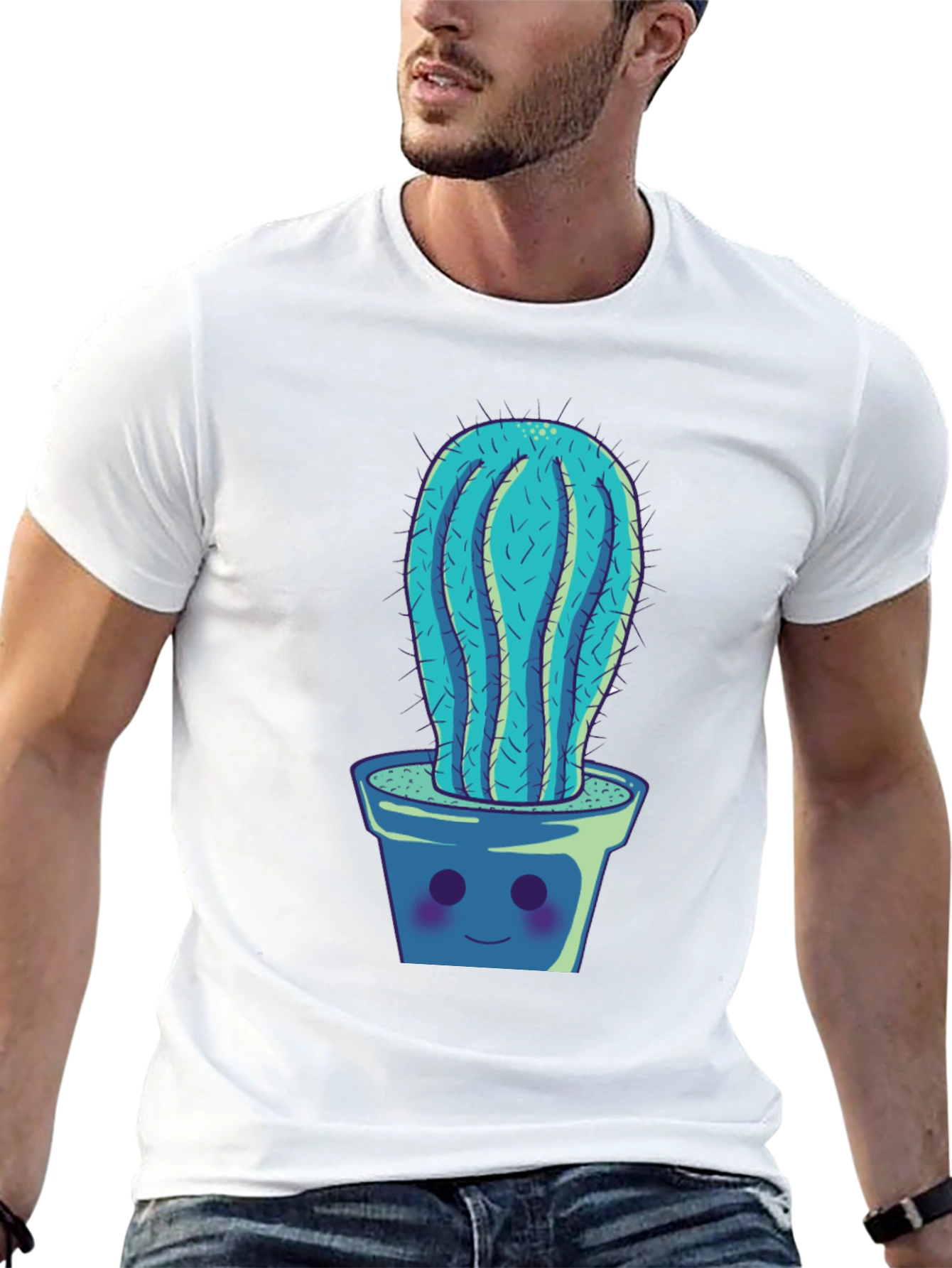 Cactus Potted Plant Graphic Tee