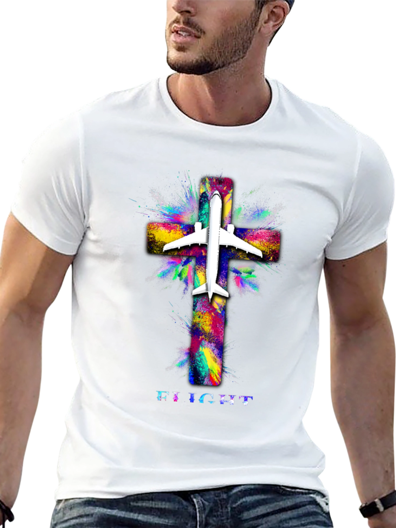 Flight Cross Graphic T-Shirt