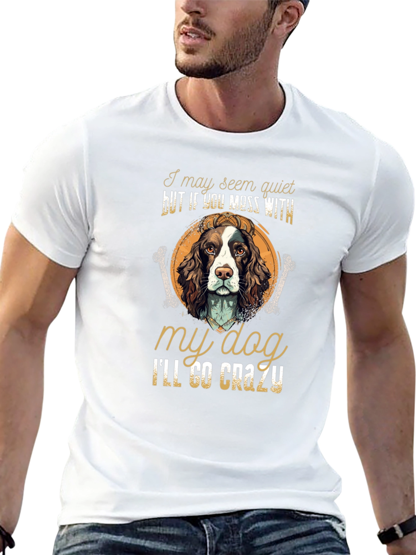 Dog Lover T-Shirt - Ill Go Crazy Dog Tee