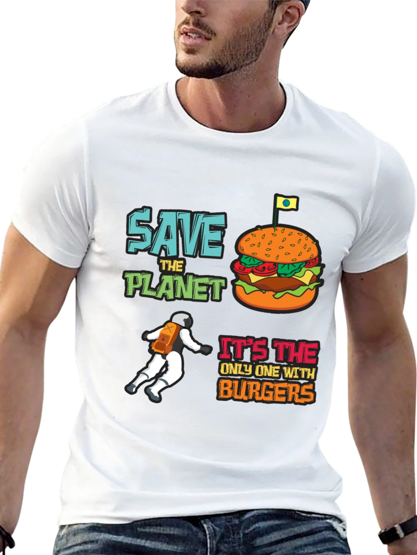 Save the Planet Burger T-Shirt