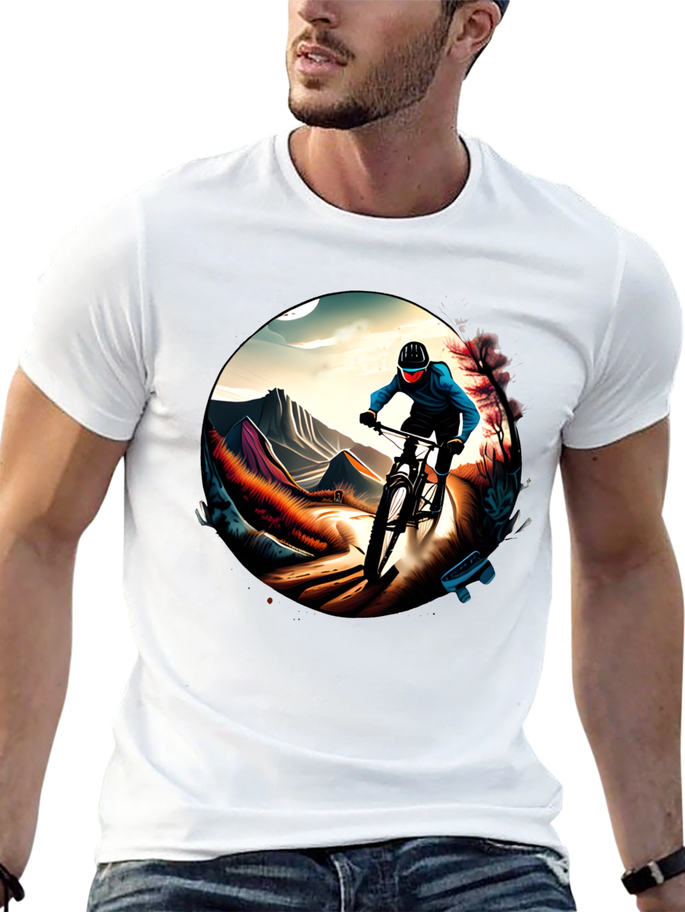 Mountain Biking Graphic Tee - Ride in Style