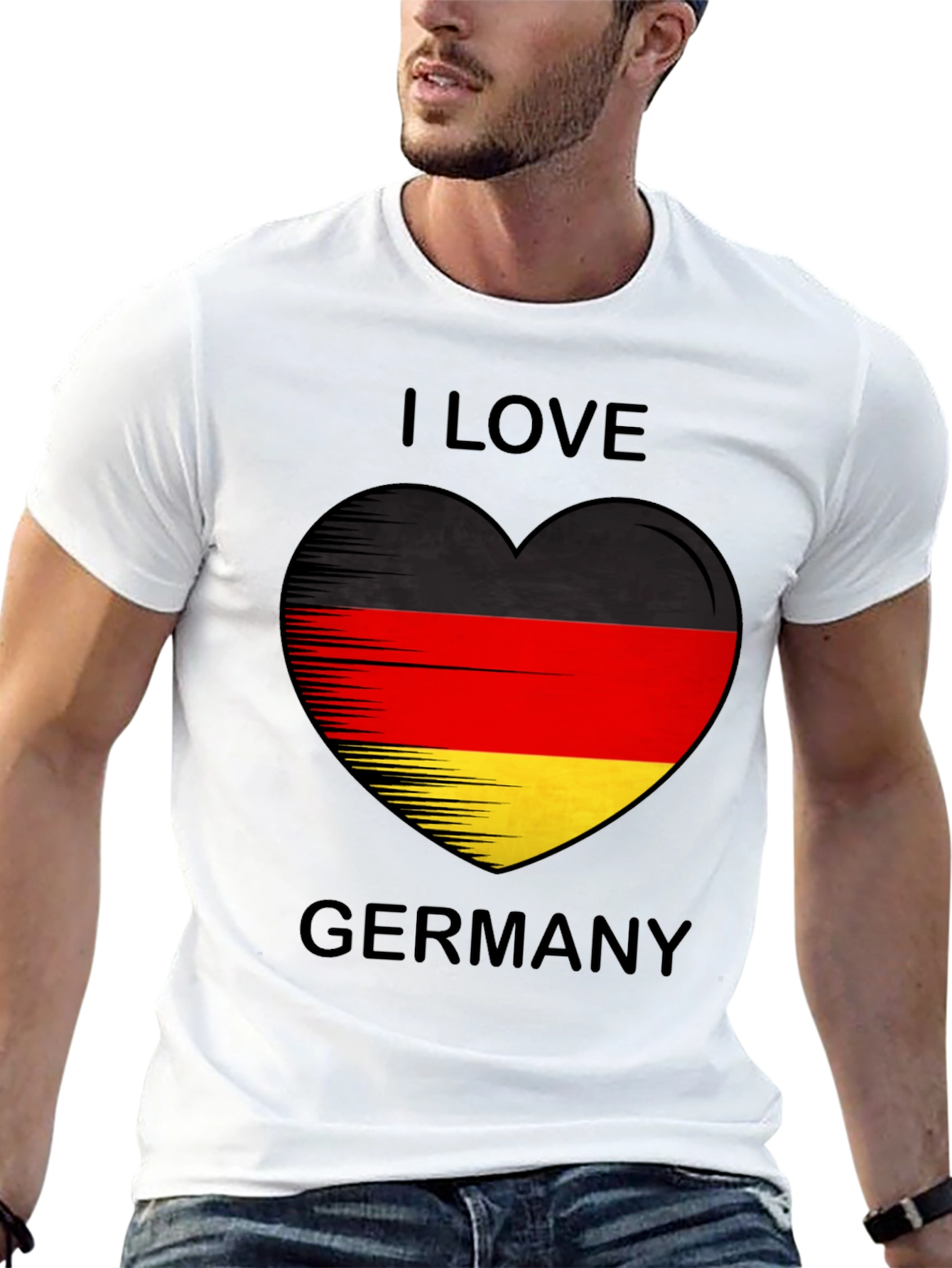 I Love Germany Flag Heart T-Shirt