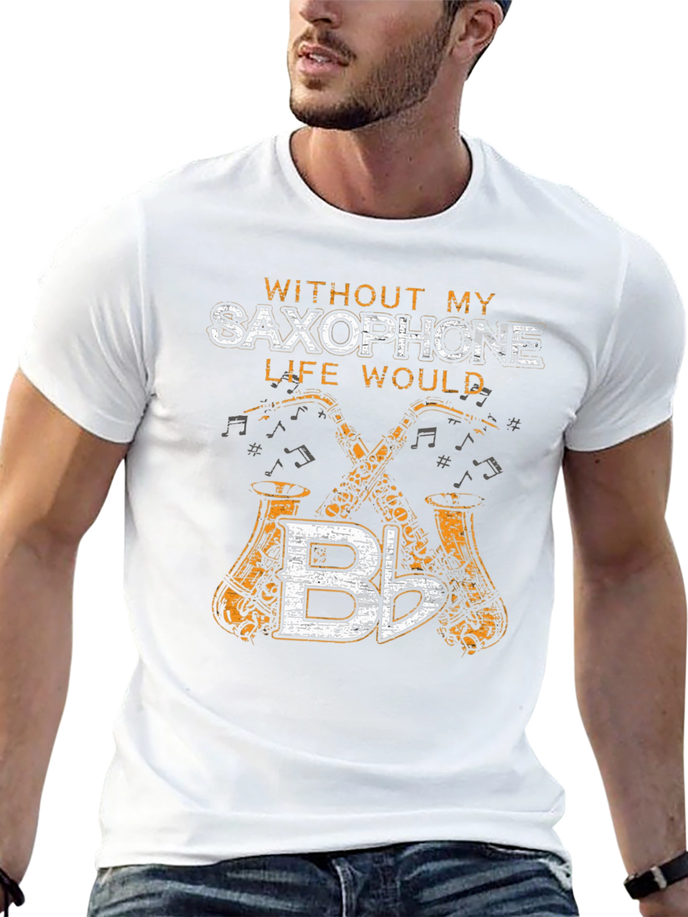 Saxophone Music Lover Graphic Tee - Musician Shirt