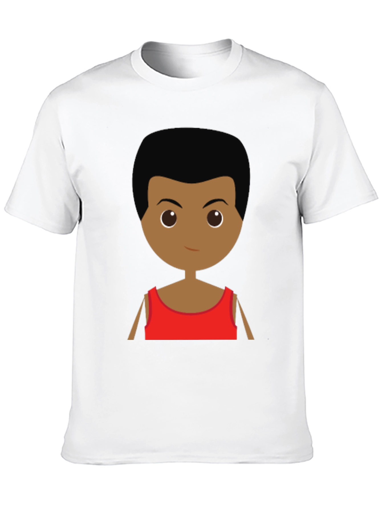 Cartoon Character Graphic Tee - Black