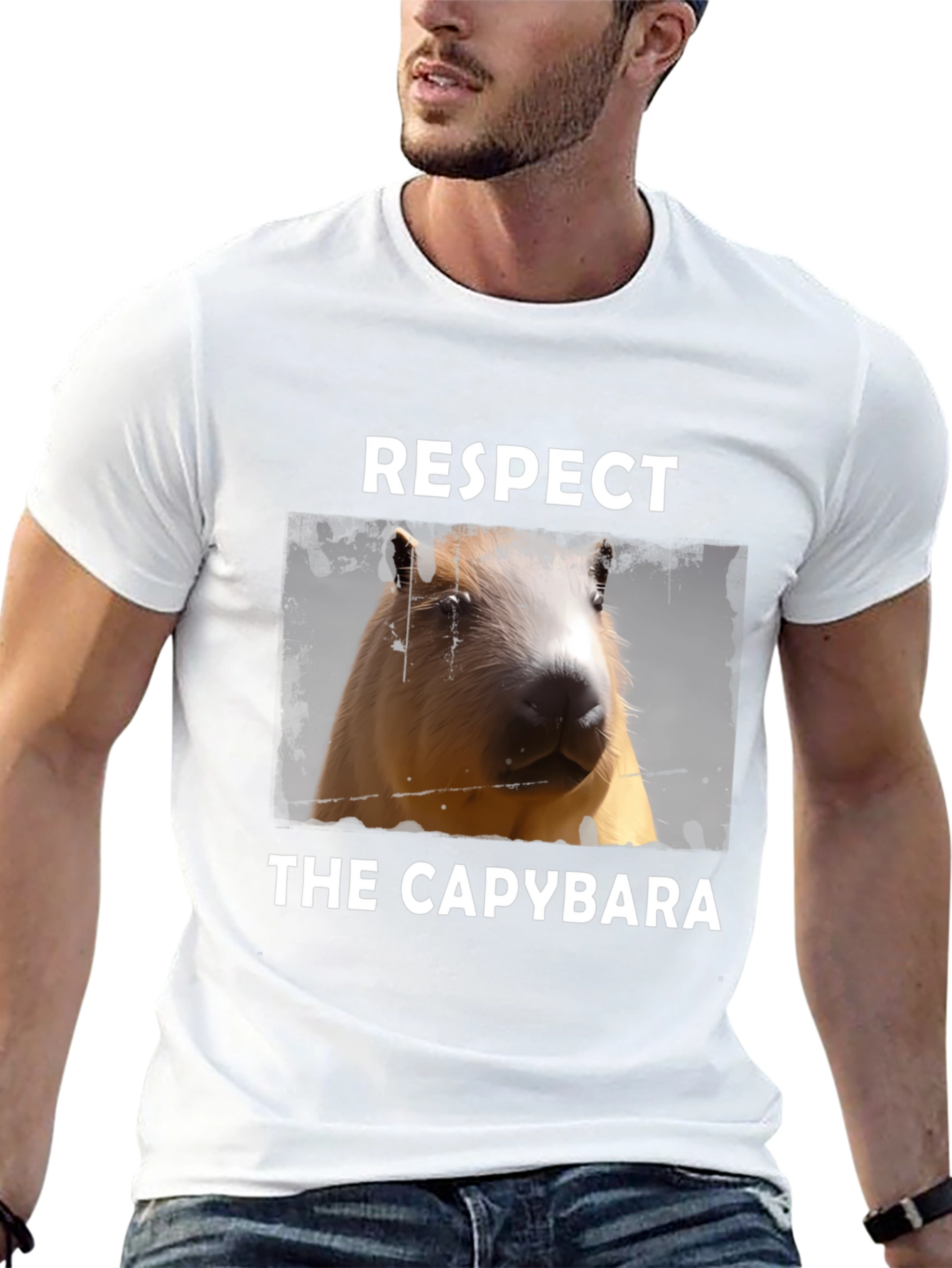 Respect the Capybara Graphic T-Shirt
