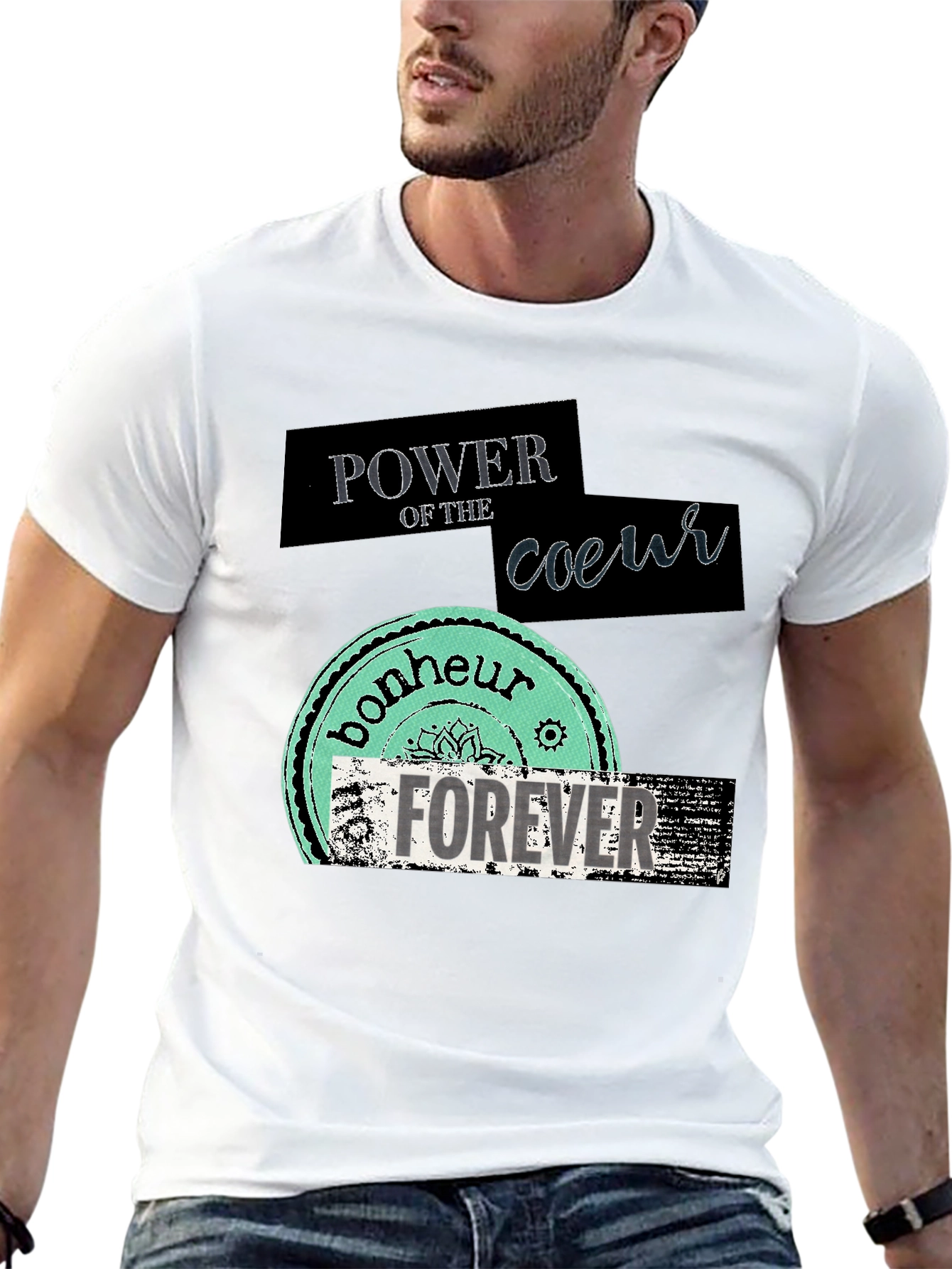 Power of Coeur Graphic T-Shirt