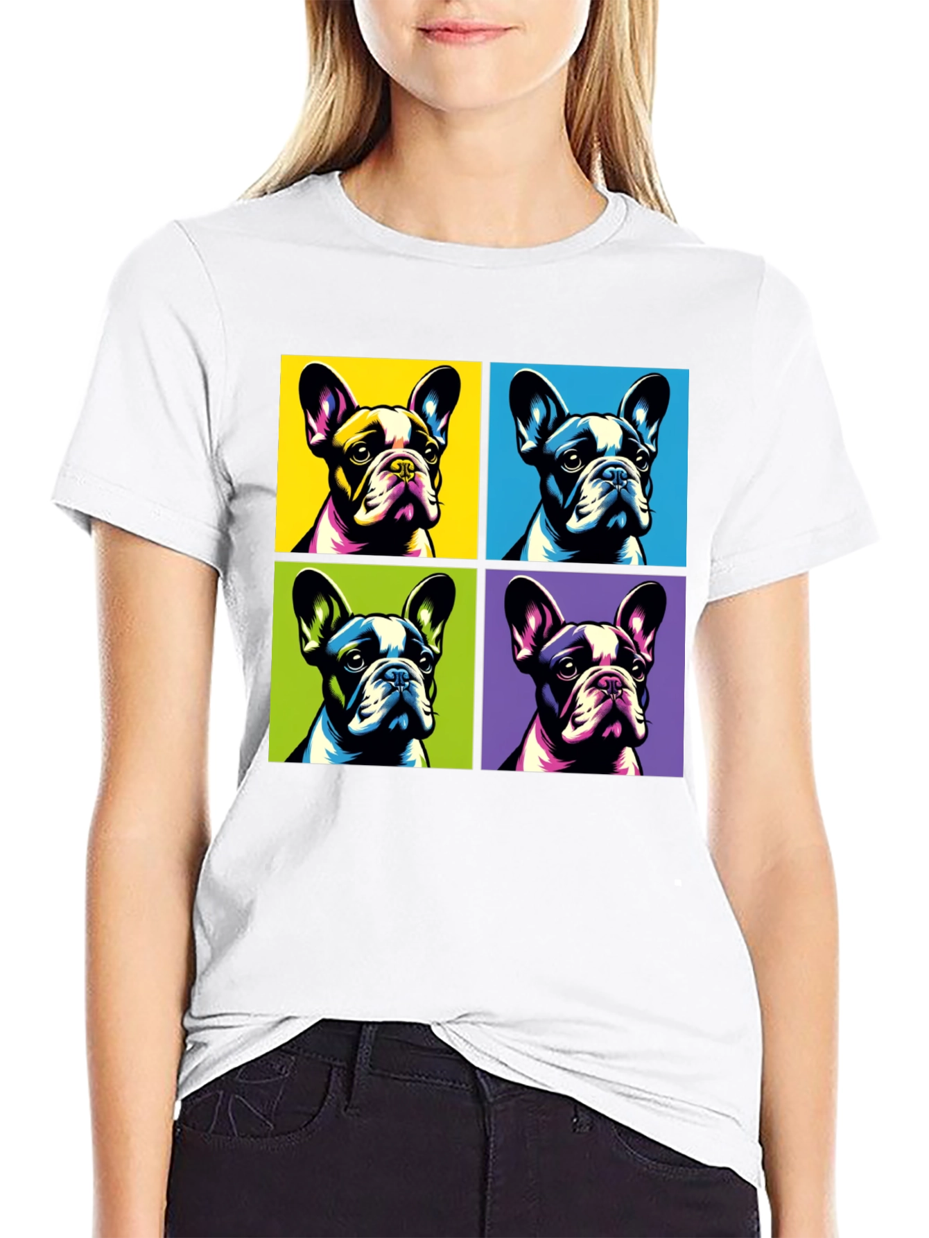 Pop Art French Bulldog T-Shirt