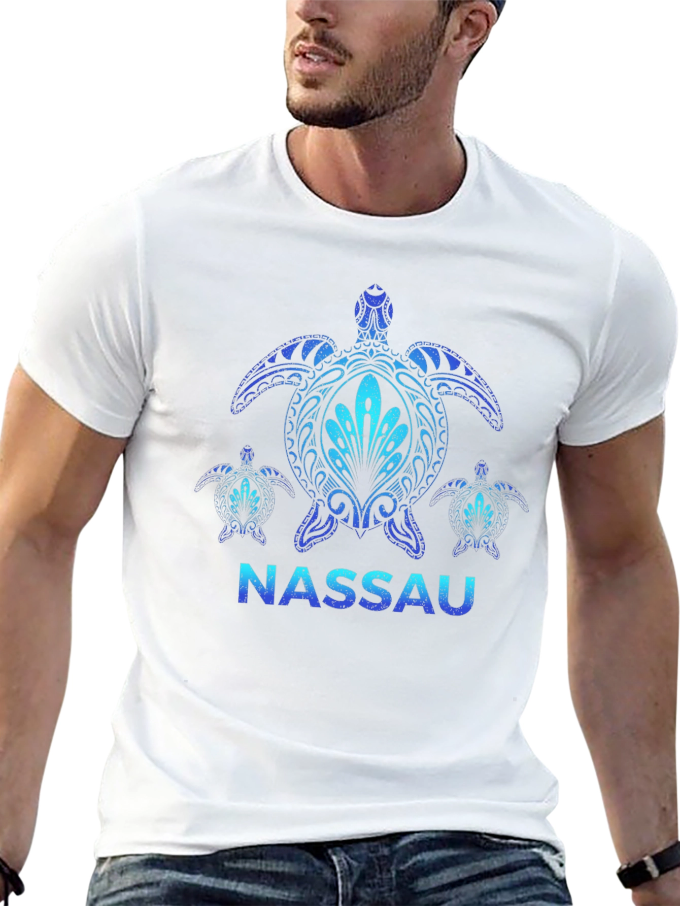 Nassau Turtle Graphic Black T-Shirt