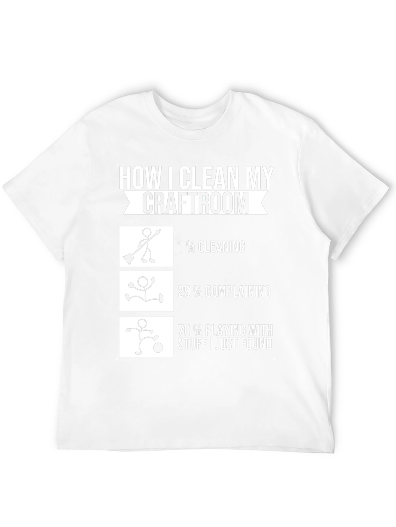 Funny Crafter T-Shirt - How I Clean My Craftroom