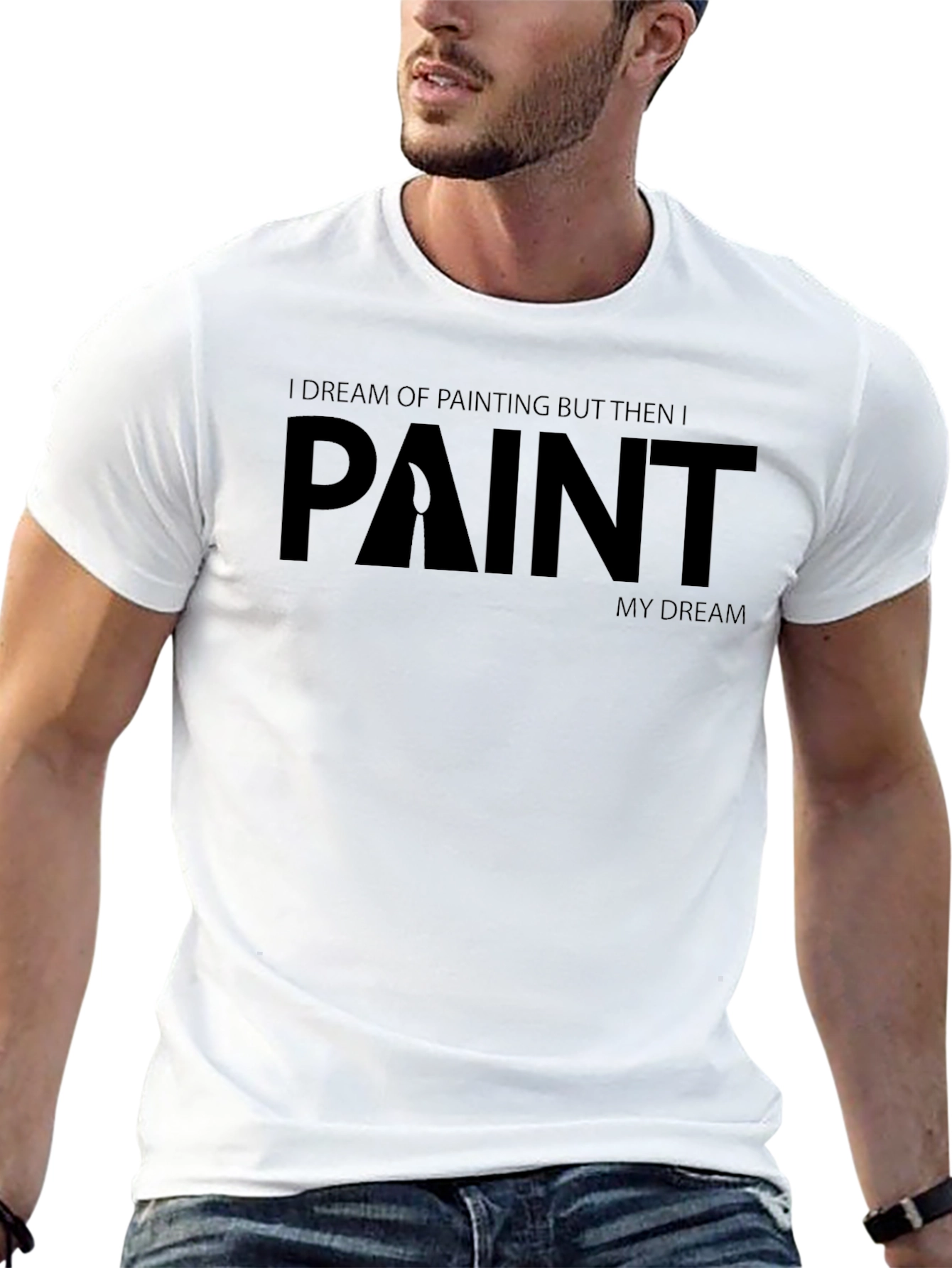 Painters Dream T-Shirt - Black Graphic Tee