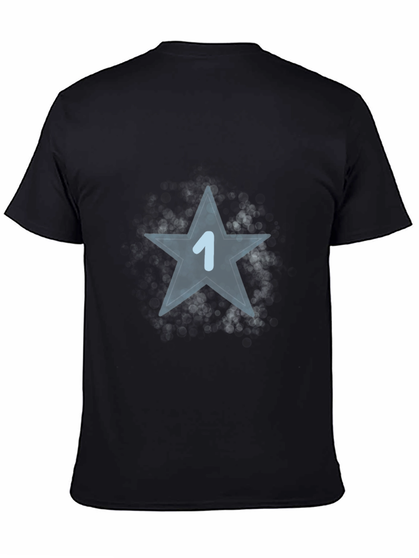 Starry Number One Black T-Shirt
