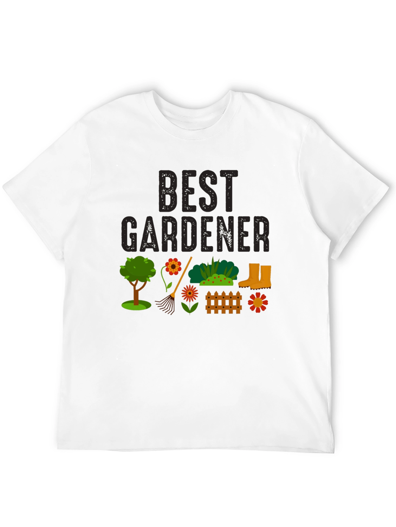 Best Gardener Black Graphic T-Shirt