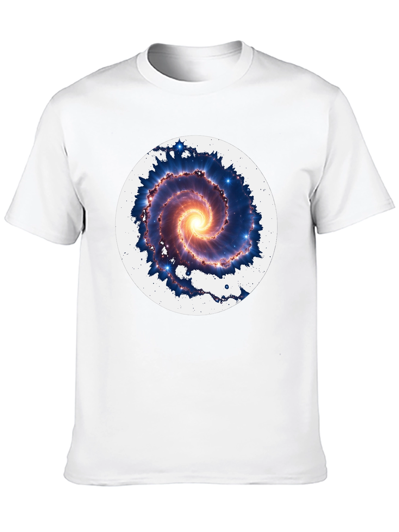 Galaxy Spiral Graphic Tee - Mens Black T-Shirt
