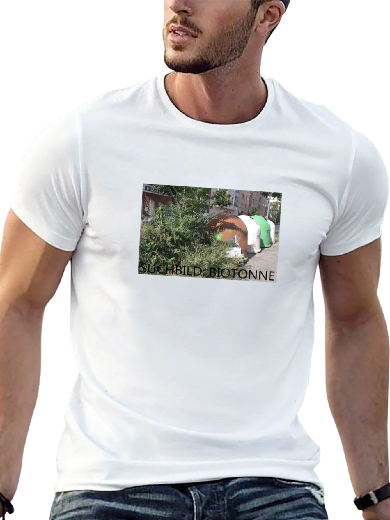 Suchtbild Biotonne T-Shirt Black