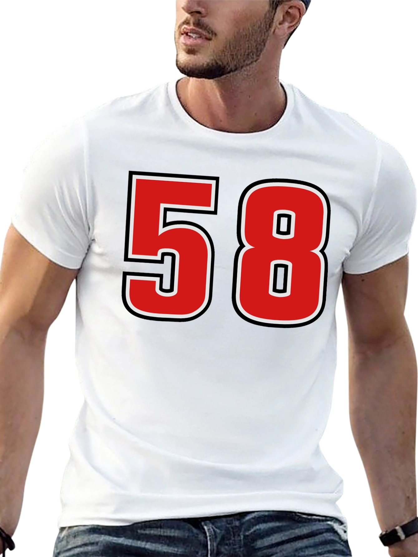 Retro Number 58 Graphic T-Shirt