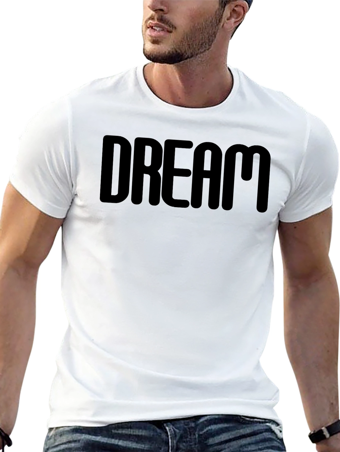 Dream Bold Black T-Shirt - Stylish Comfort