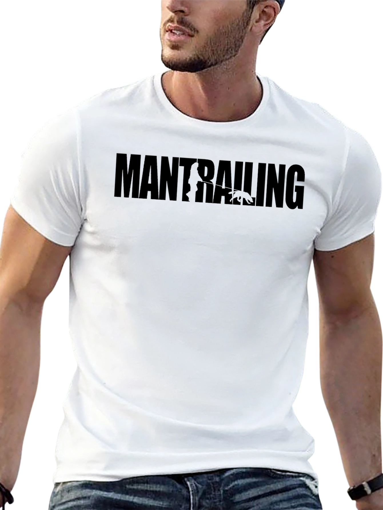 ManTrailing Graphic Tee - Black