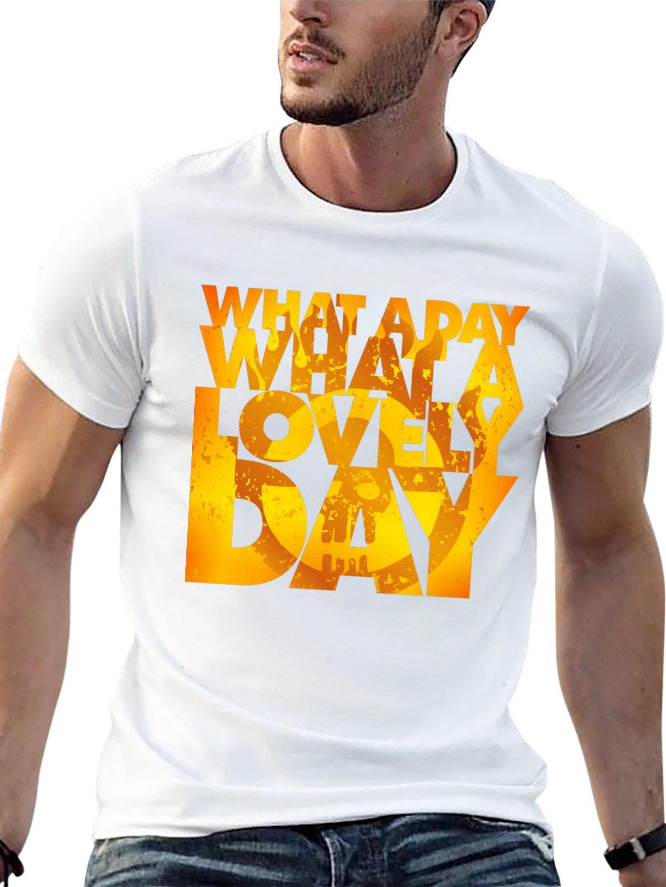 What a Lovely Day T-Shirt - Black Graphic Tee