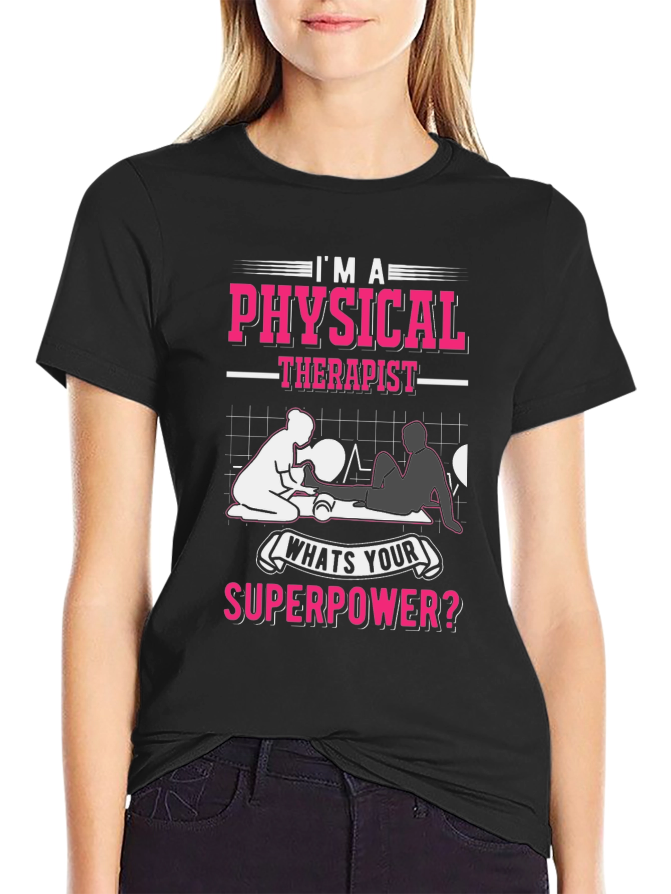 Physical Therapist Superpower Graphic T-Shirt