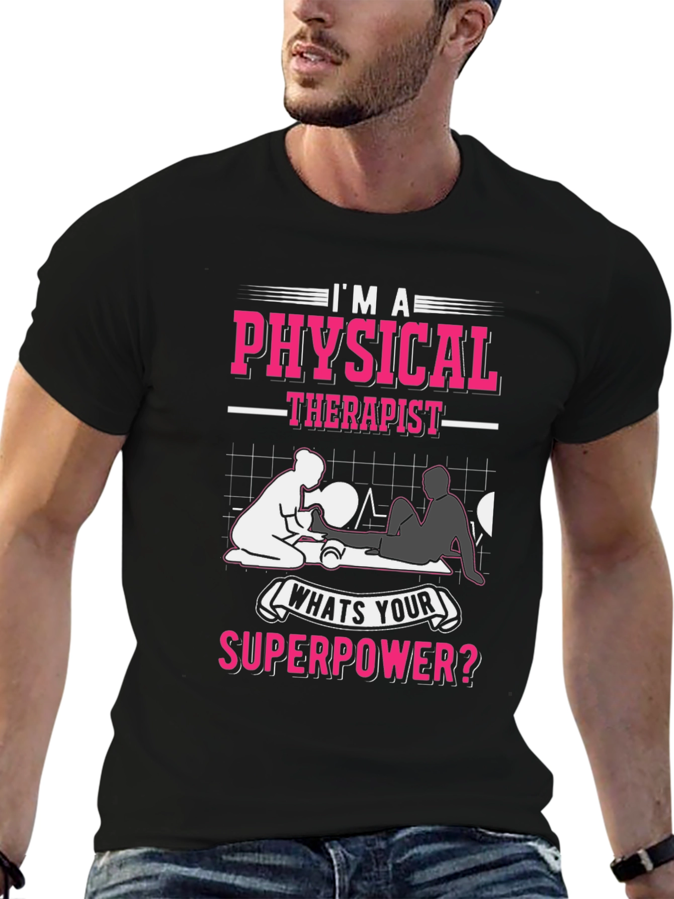 Physical Therapist Superpower Graphic T-Shirt