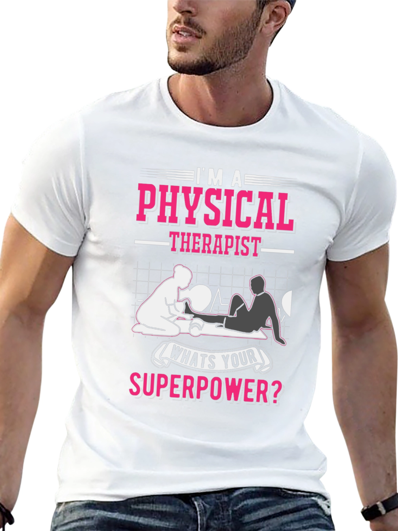 Physical Therapist Superpower Graphic T-Shirt