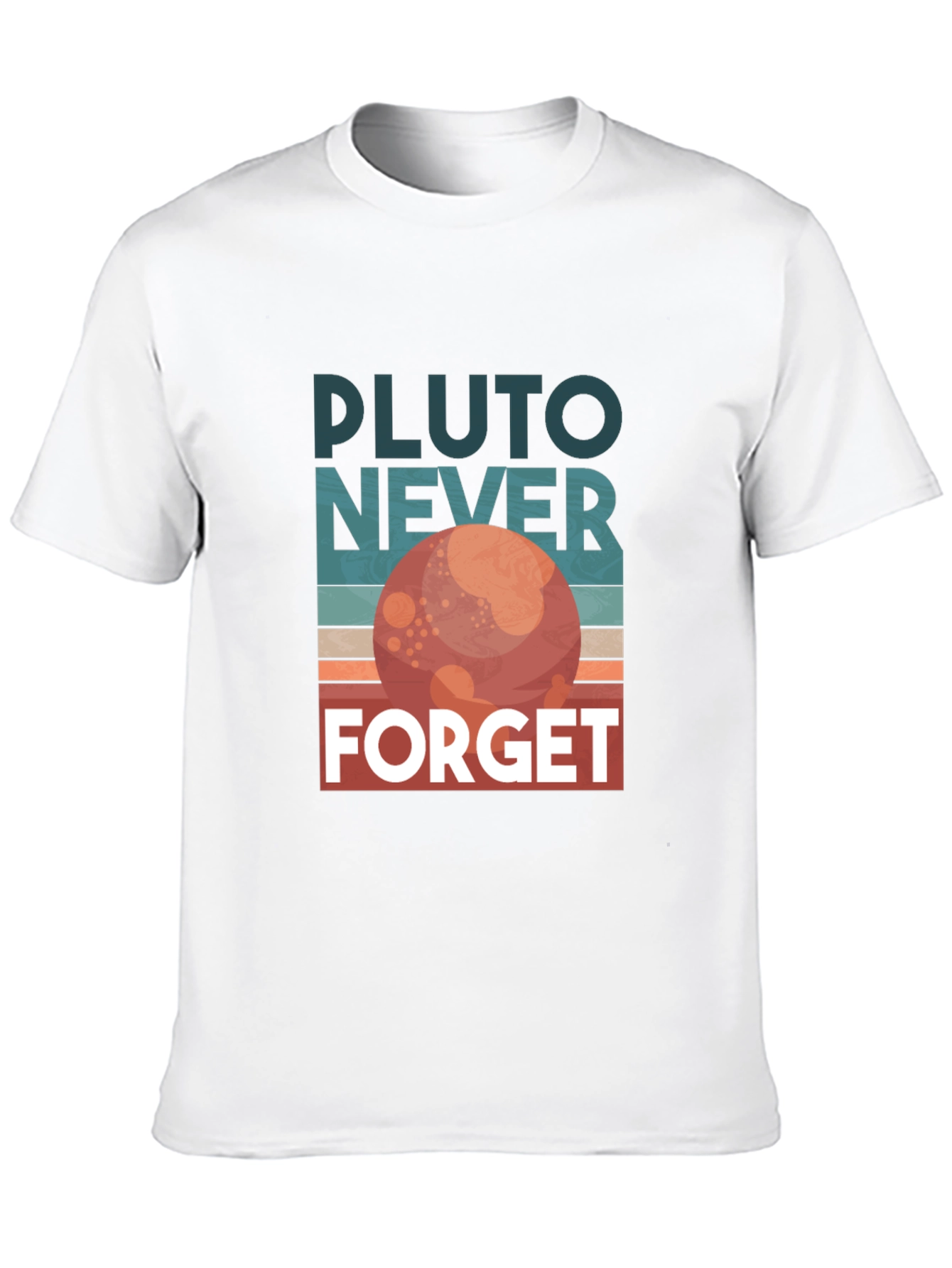 Pluto Never Forget Retro Graphic T-Shirt