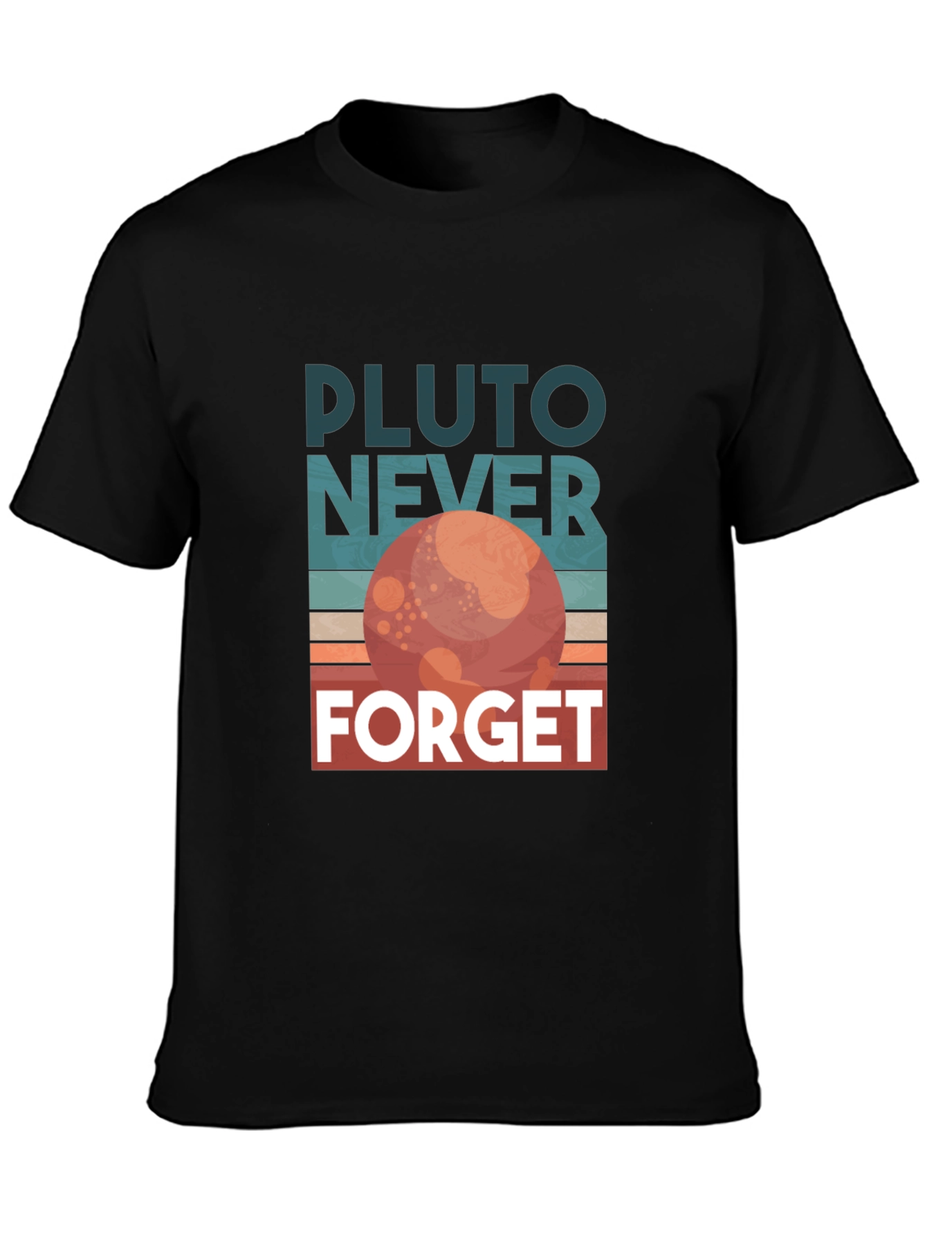 Pluto Never Forget Retro Graphic T-Shirt