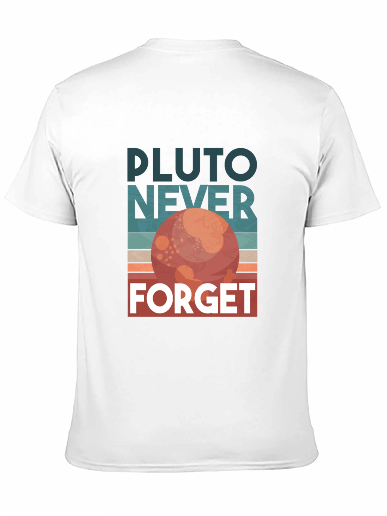 Pluto Never Forget Retro Graphic T-Shirt