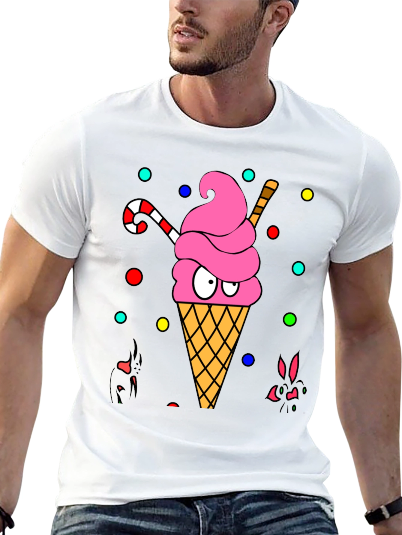 Ice Cream Cone Graphic T-Shirt