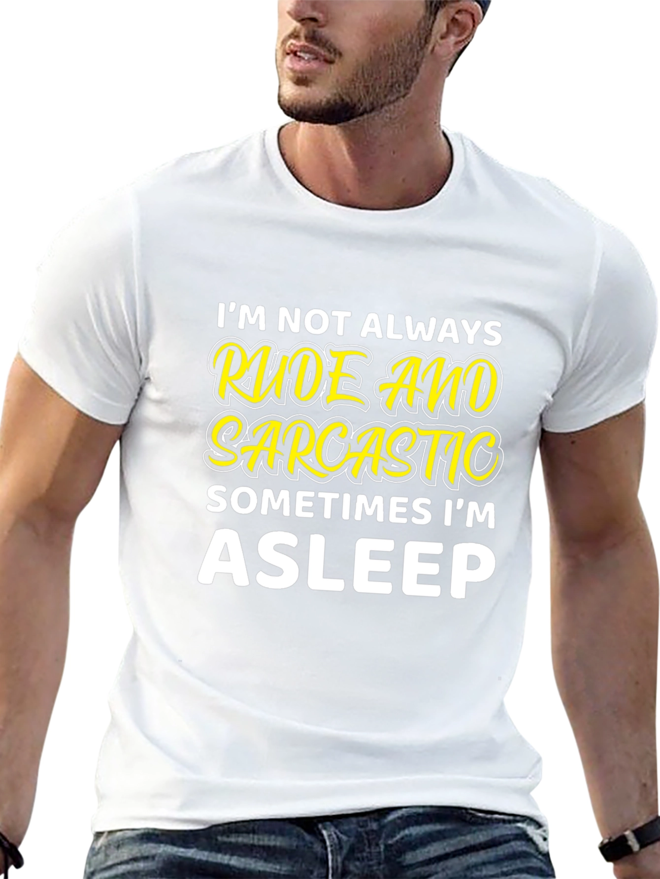Rude & Sarcastic Asleep T-Shirt