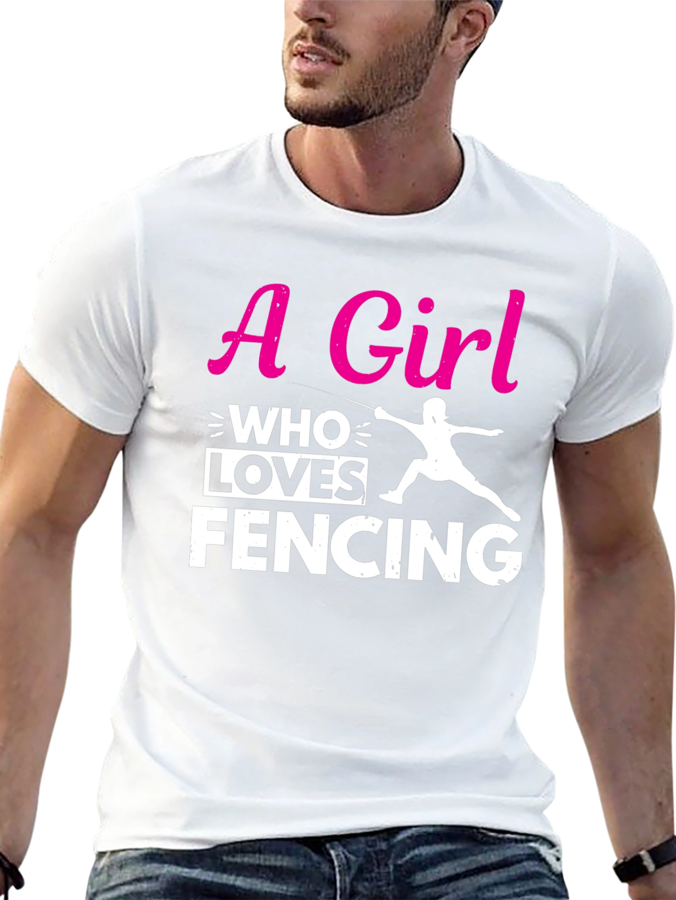 Girl Who Loves Fencing T-Shirt