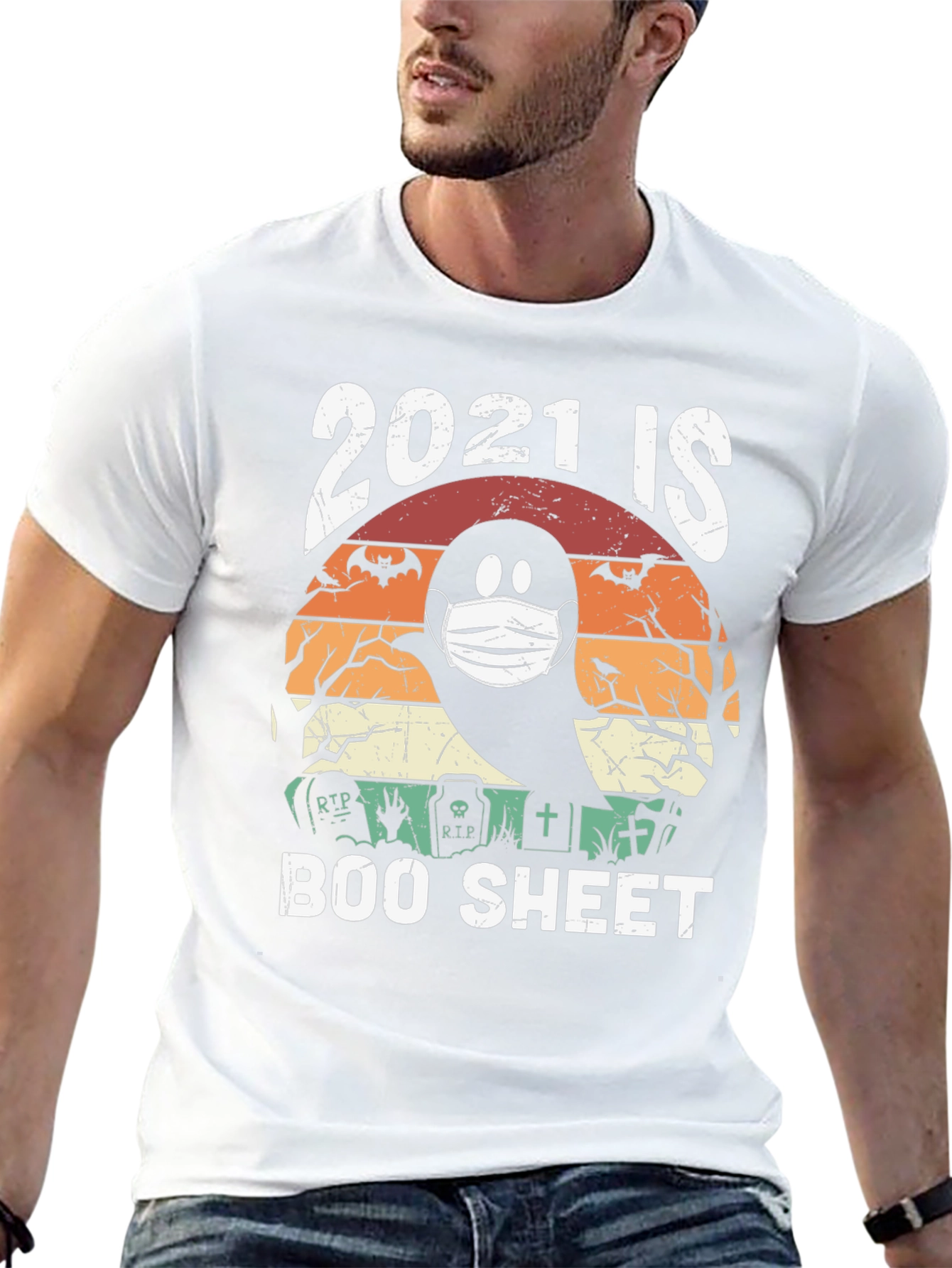 2021 is Boo Sheet Halloween T-Shirt