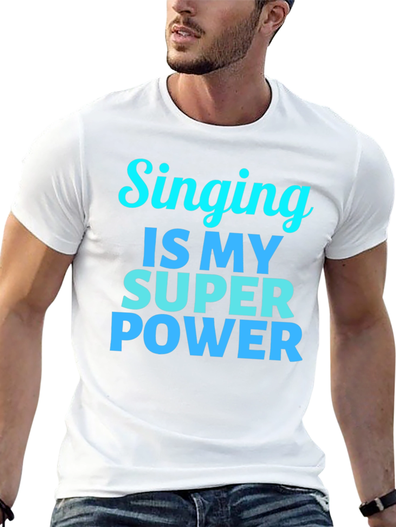Singing is My Super Power Black T-Shirt