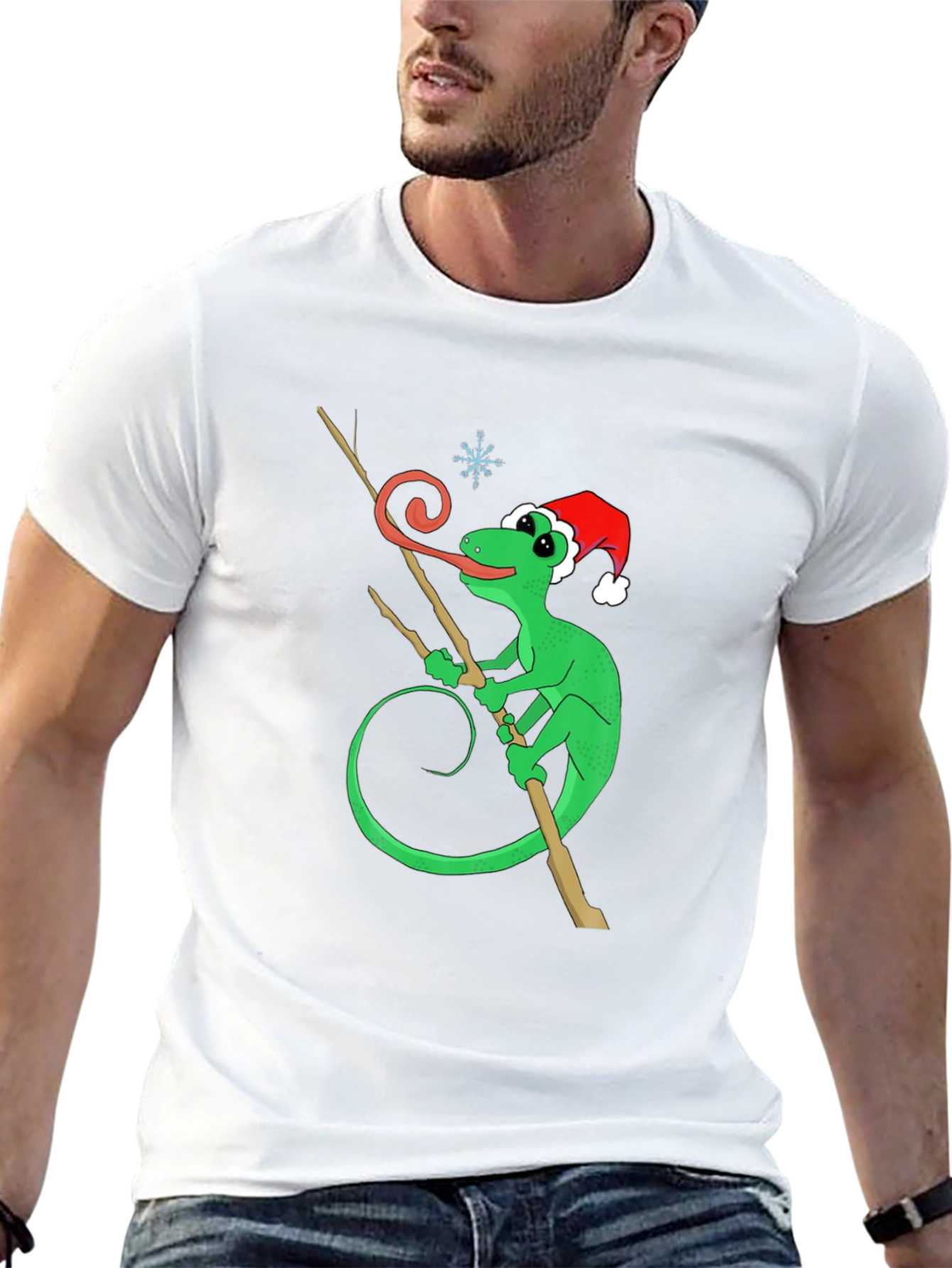 Festive Lizard Graphic Tee