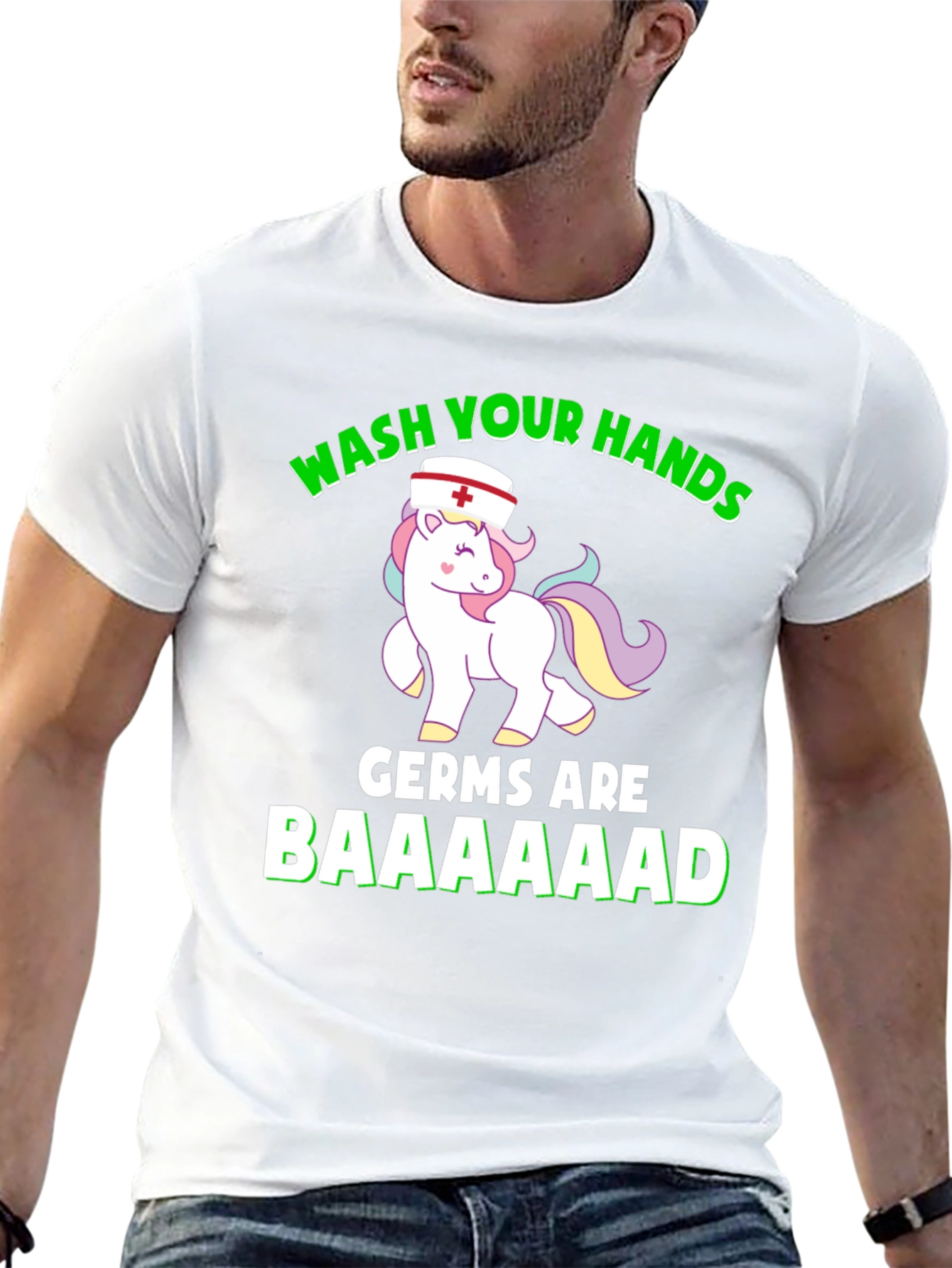 Wash Your Hands Nurse Unicorn T-Shirt