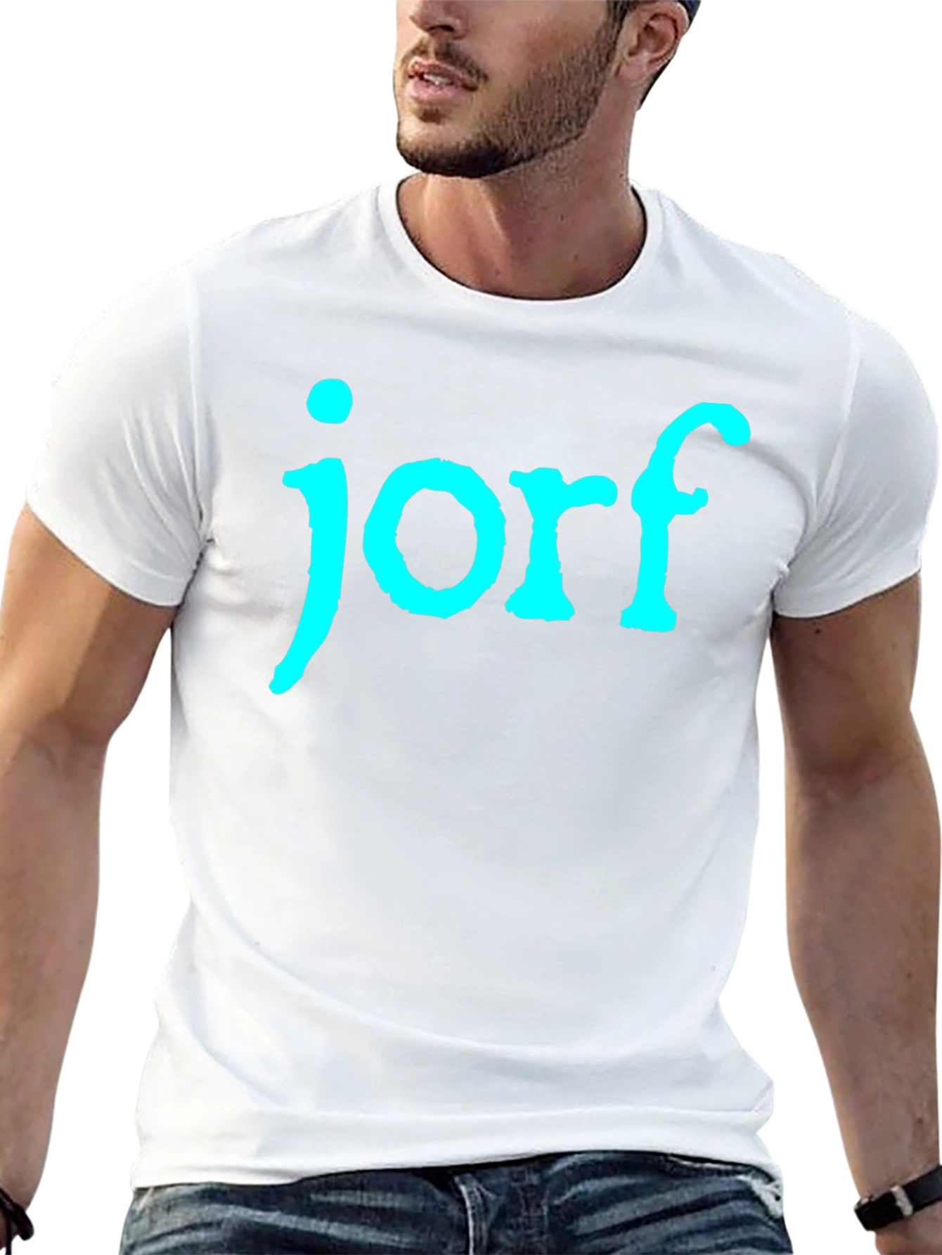 Jorf Graphic Tee - Black Cotton T-Shirt