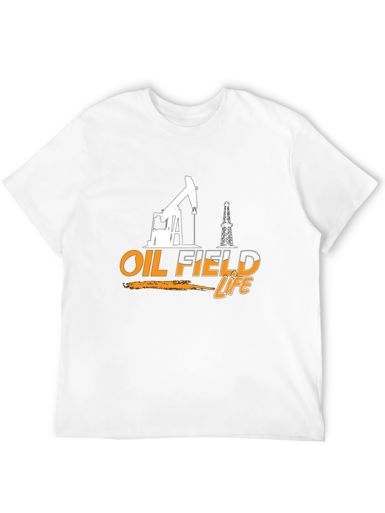 Oil Field Life Graphic T-Shirt - Black
