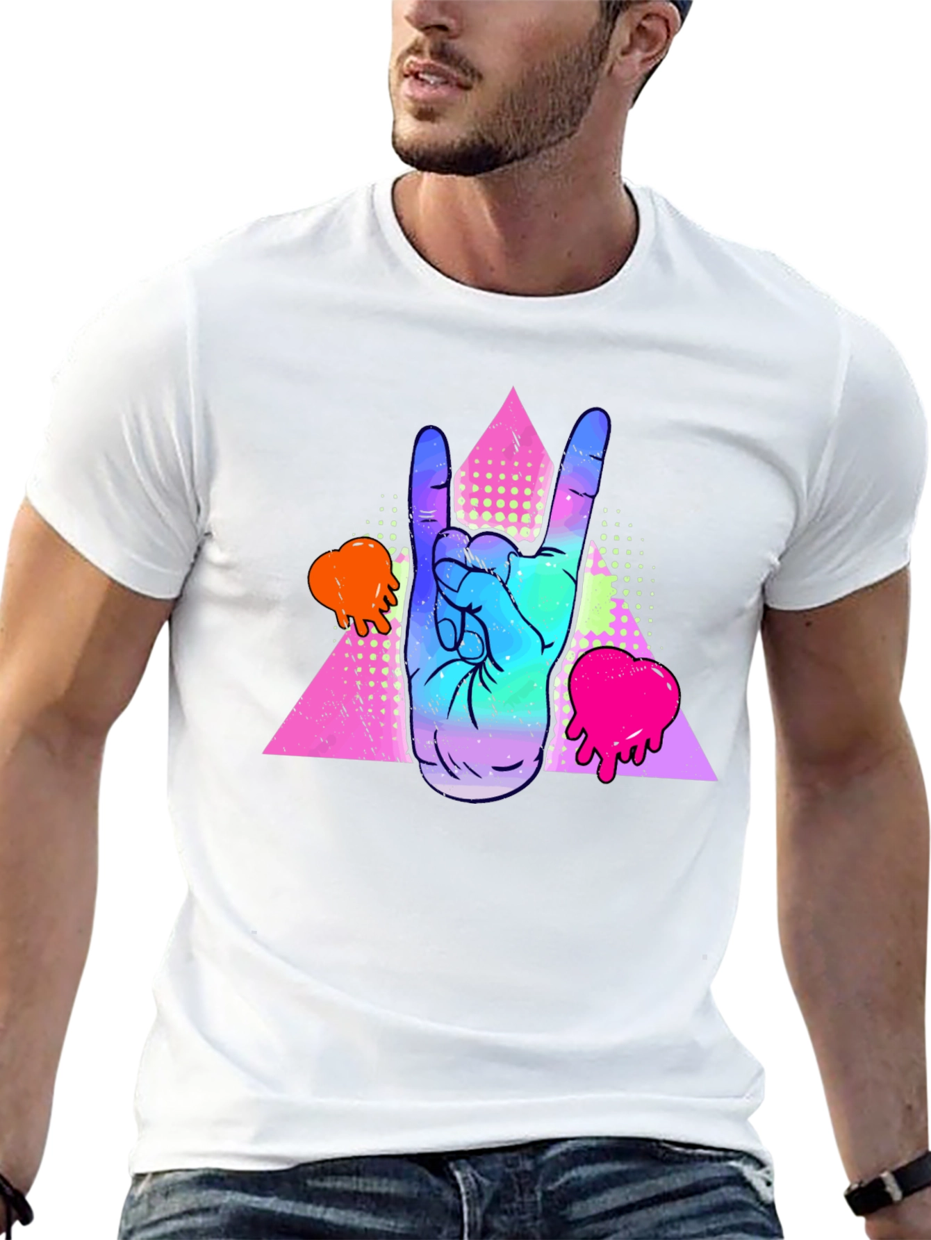 Rock On Graphic Tee - Retro Vibes