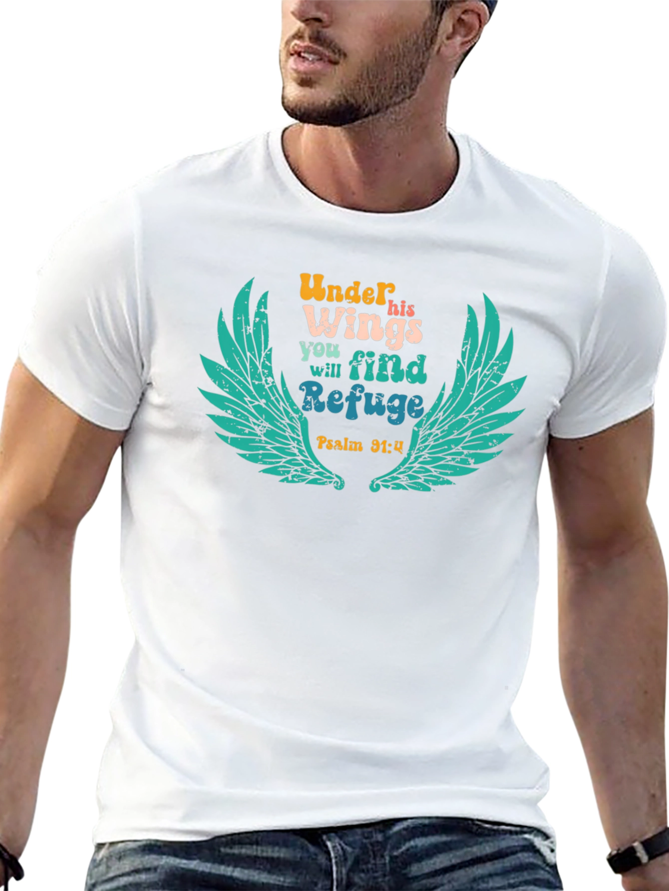 Under His Wings T-Shirt - Christian Apparel