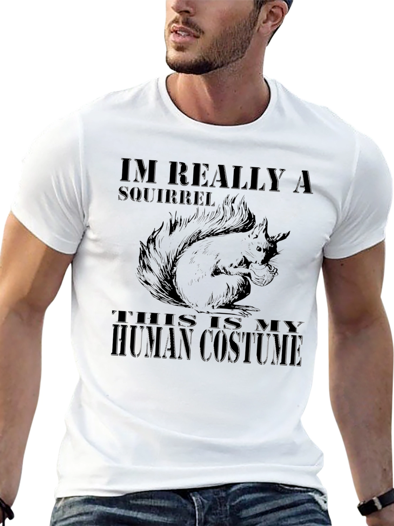 Im Really A Squirrel Mens Graphic T-Shirt