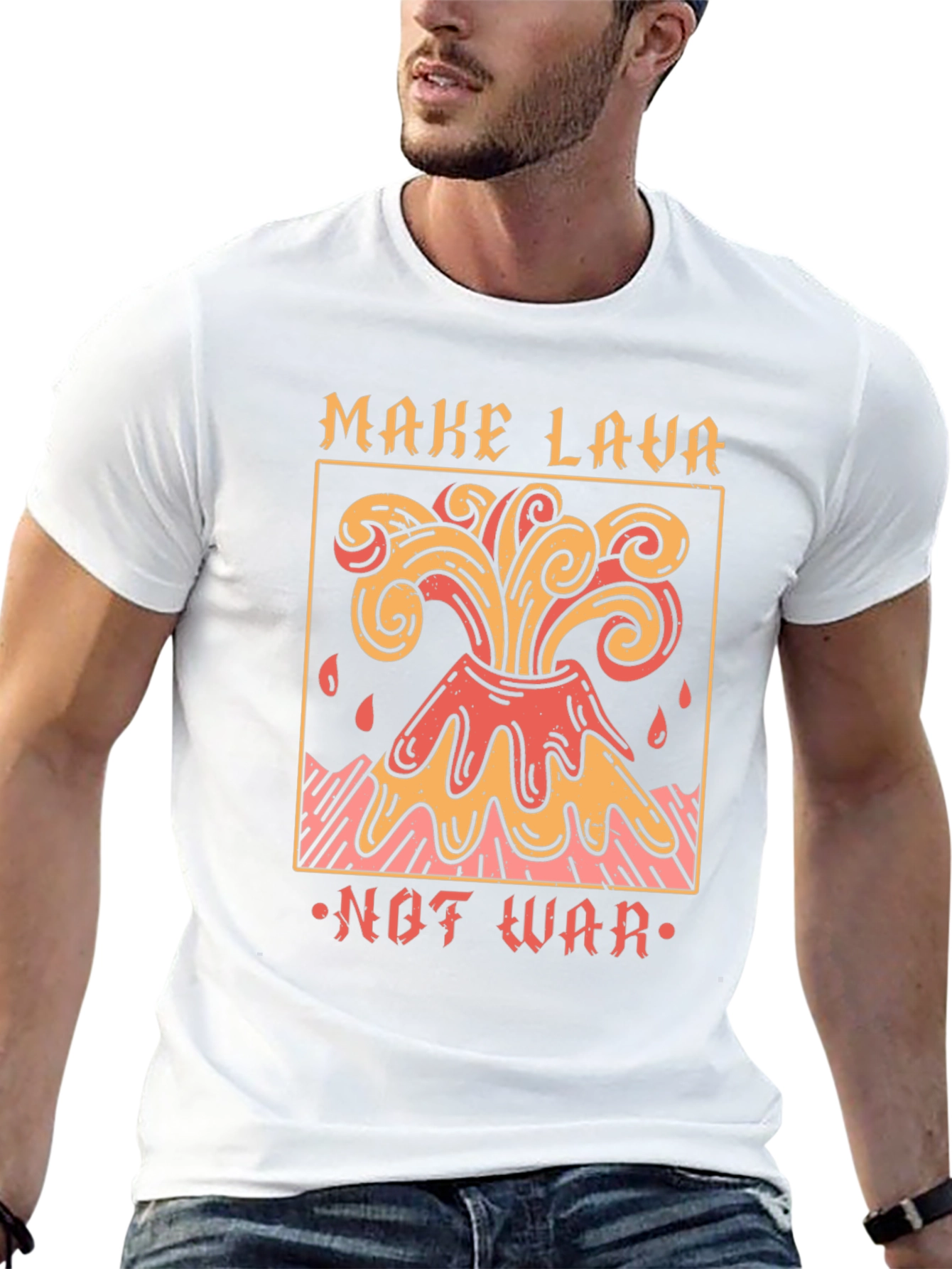 Make Lava Not War Graphic T-Shirt