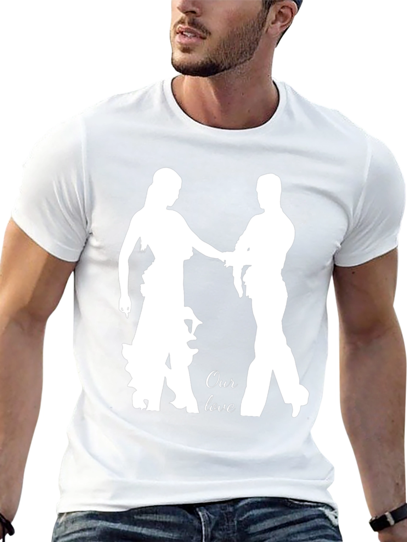 Romantic Our Love Dance Silhouette T-Shirt