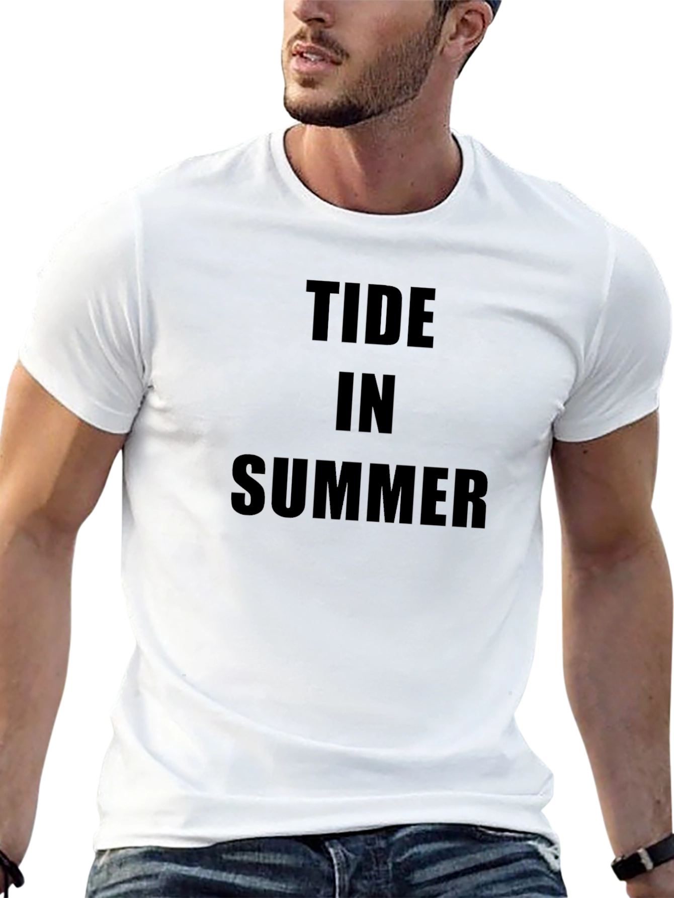 Tide in Summer Black T-Shirt